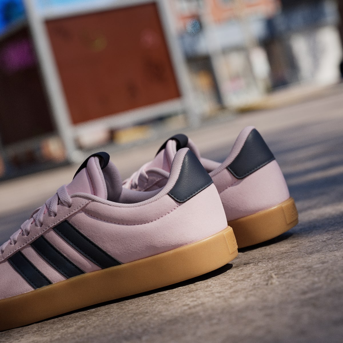 adidas Women's VL Court 3.0 Shoes - Clear Pink / Legend Ink / Gum