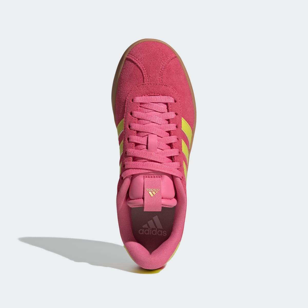 adidas Women's VL Court 3.0 Shoes - Lucid Pink / Pure Lemon / Gold Metallic