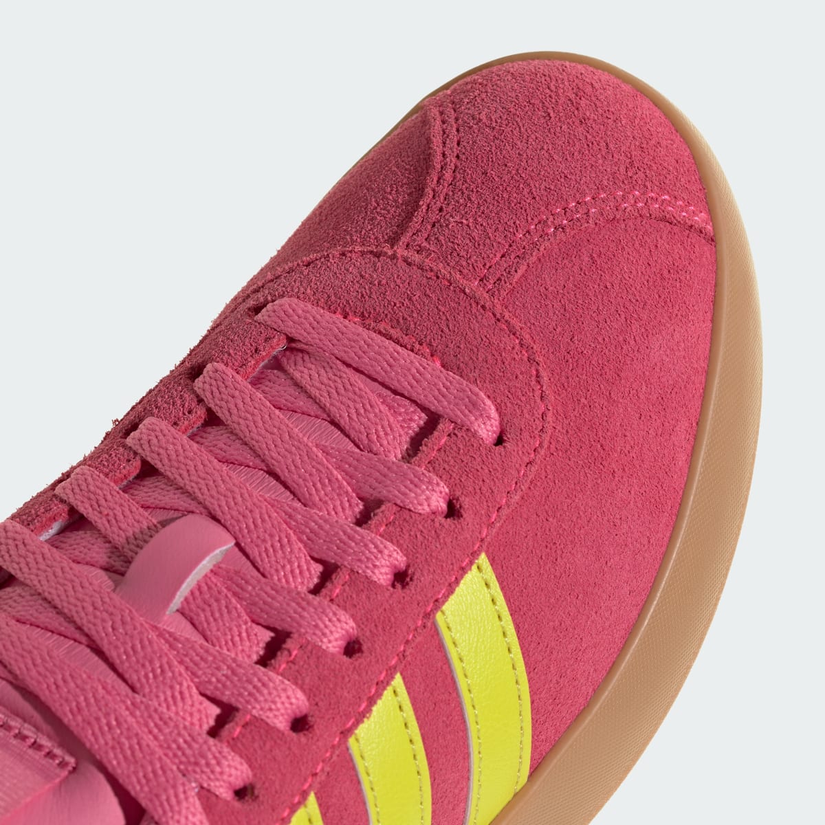 adidas Women's VL Court 3.0 Shoes - Lucid Pink / Pure Lemon / Gold Metallic