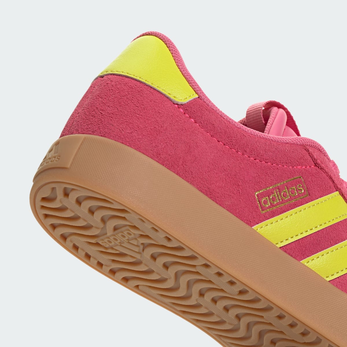 adidas Women's VL Court 3.0 Shoes - Lucid Pink / Pure Lemon / Gold Metallic
