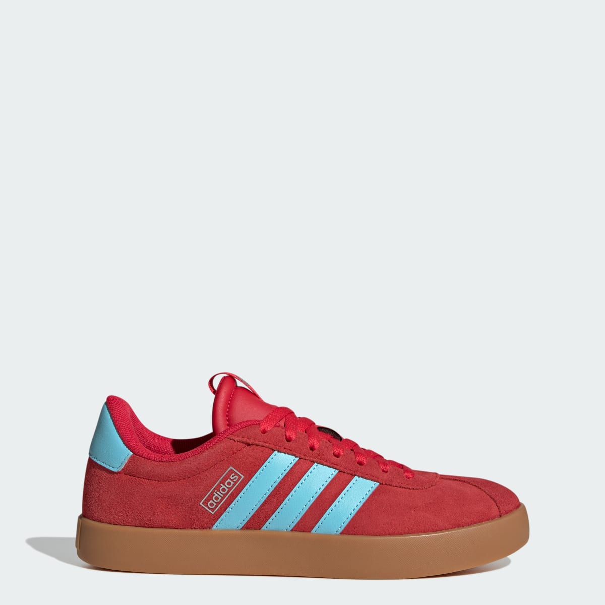 adidas Women's VL Court 3.0 Shoes - Pure Ruby / Bliss Blue / Tech Grey Metallic