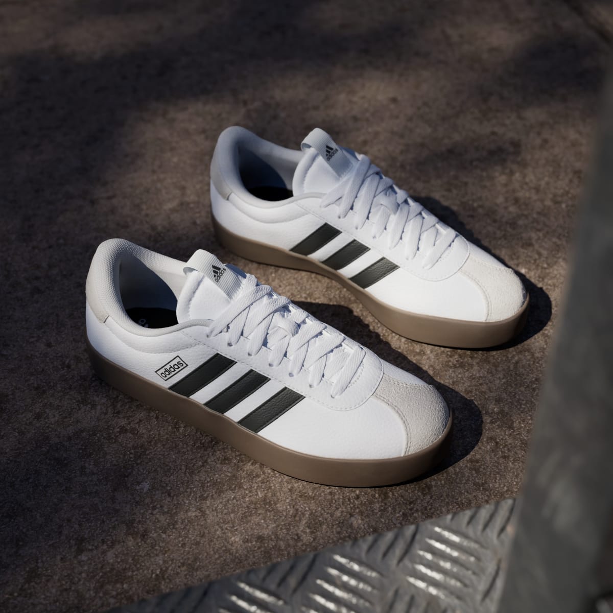 adidas Women's VL Court 3.0 Shoes - Cloud White / Core Black / Grey One