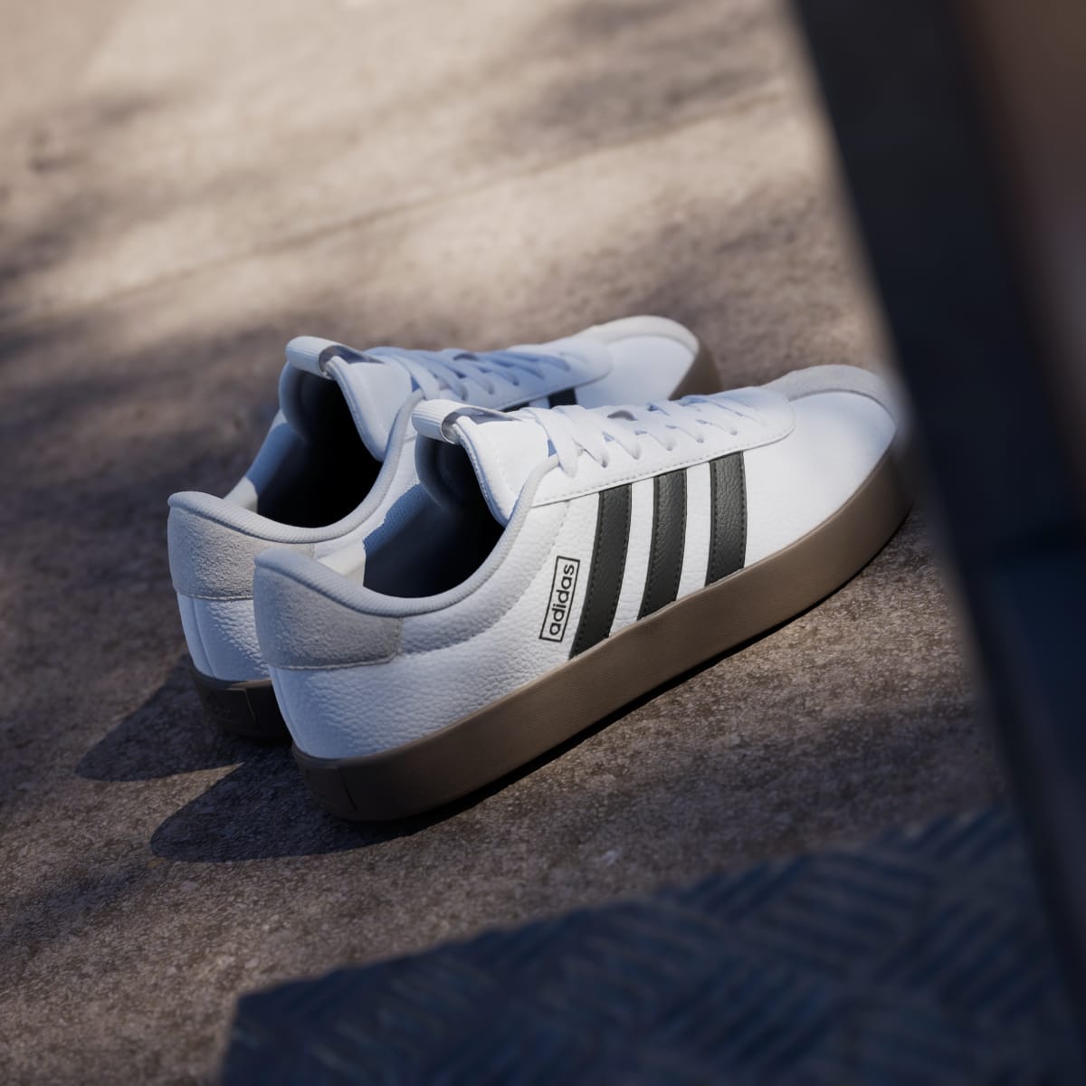 adidas Women's VL Court 3.0 Shoes - Cloud White / Core Black / Grey One