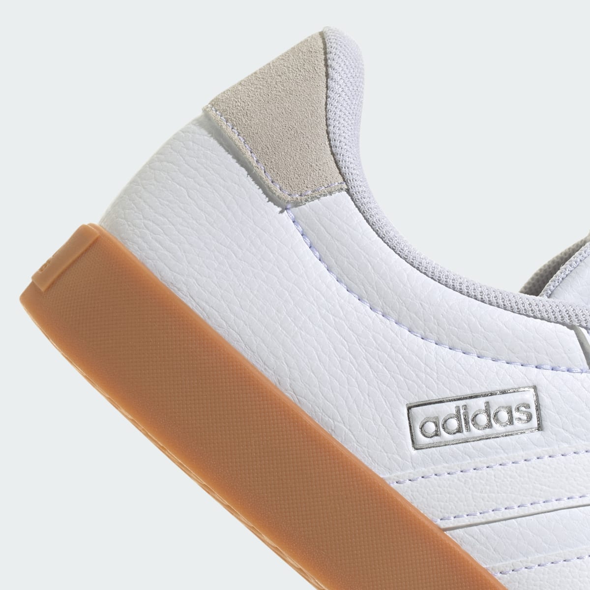 adidas Women's VL Court 3.0 Shoes - Cloud White / Cloud White / Silver Metallic
