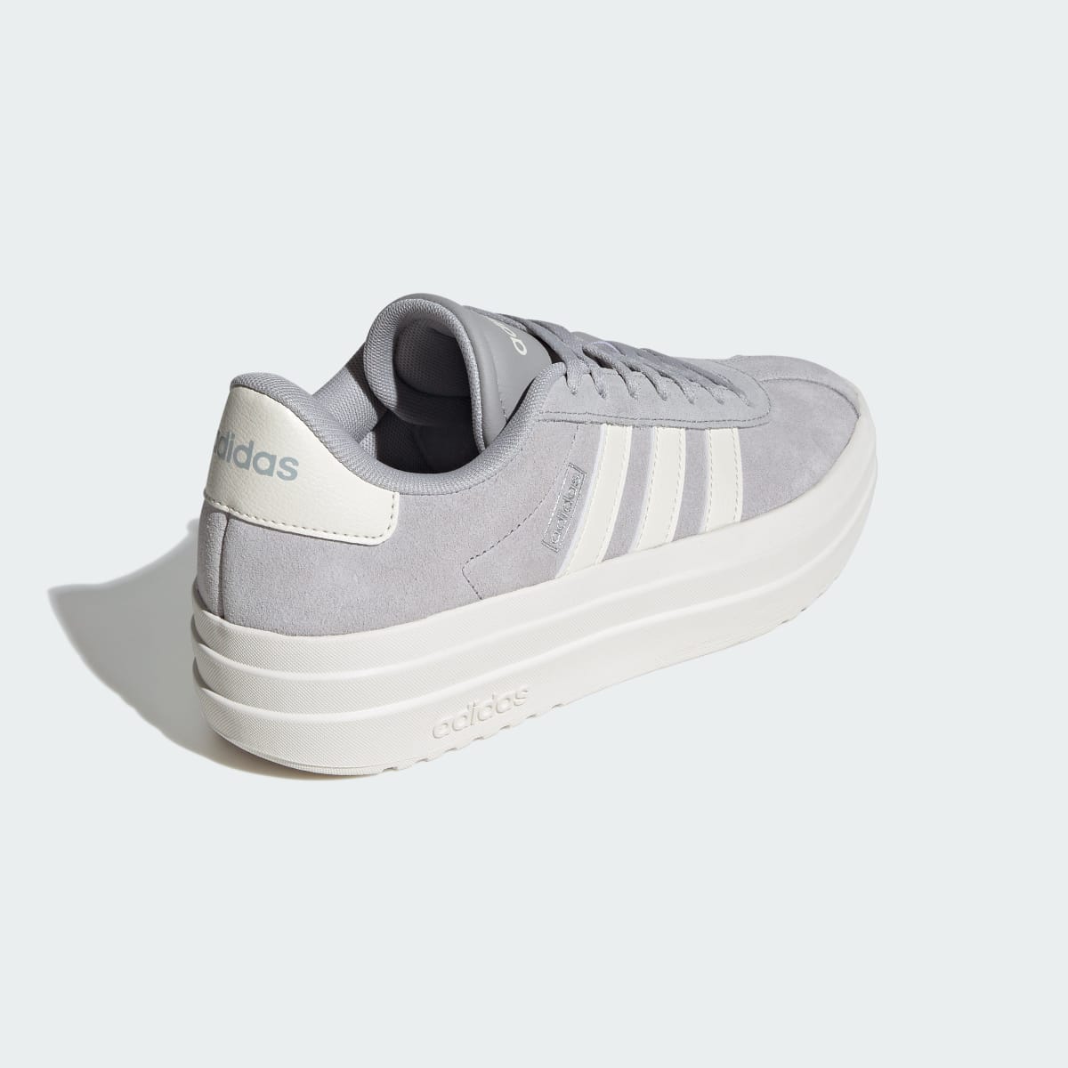 adidas Women's VL Court Bold Shoes - Grey Two / Off White / Core White