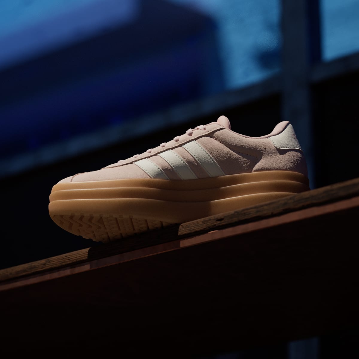 adidas Women's VL Court Bold Shoes - Blush Pink / Off White / Gum