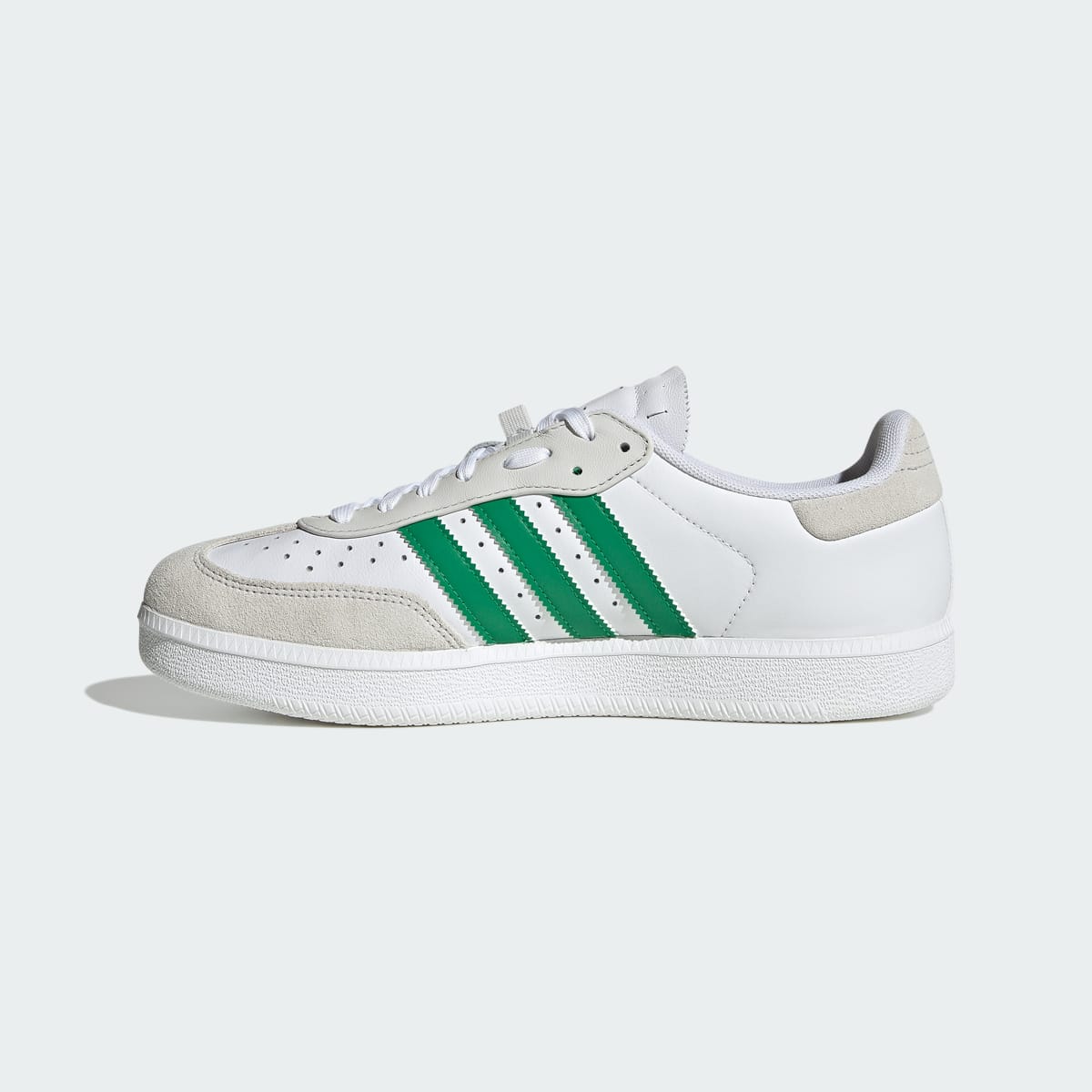 adidas Women's Velosamba Leather Shoes - Cloud White / Green / Thermal Chrome