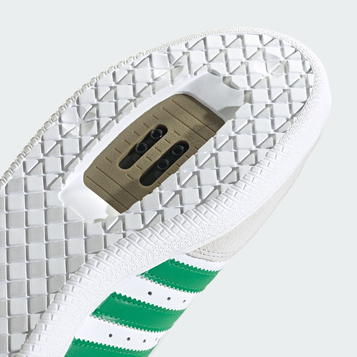 adidas Women's Velosamba Leather Shoes - Cloud White / Green / Thermal Chrome