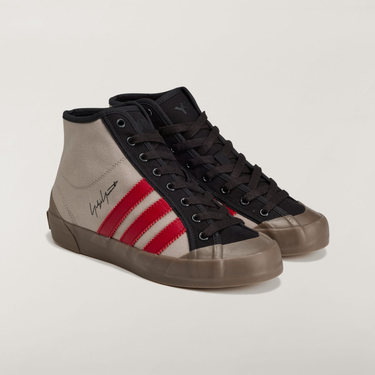 adidas Women's Y-3 Nisi HI - Light Brown / Black / Active Maroon