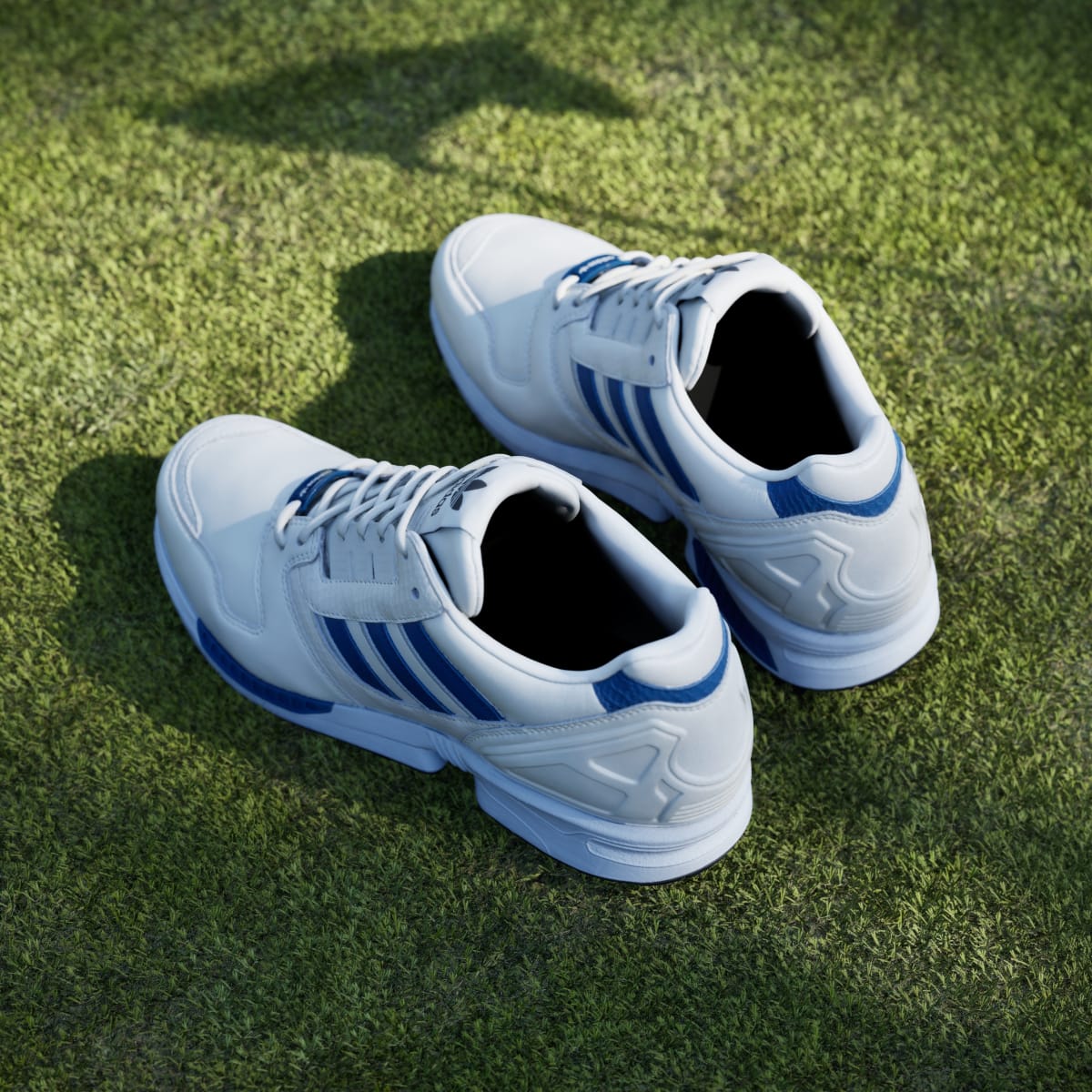 adidas Men's ZX 8000 Spikeless Golf Shoes - Off White / Dusky Petrol / Crystal Sky