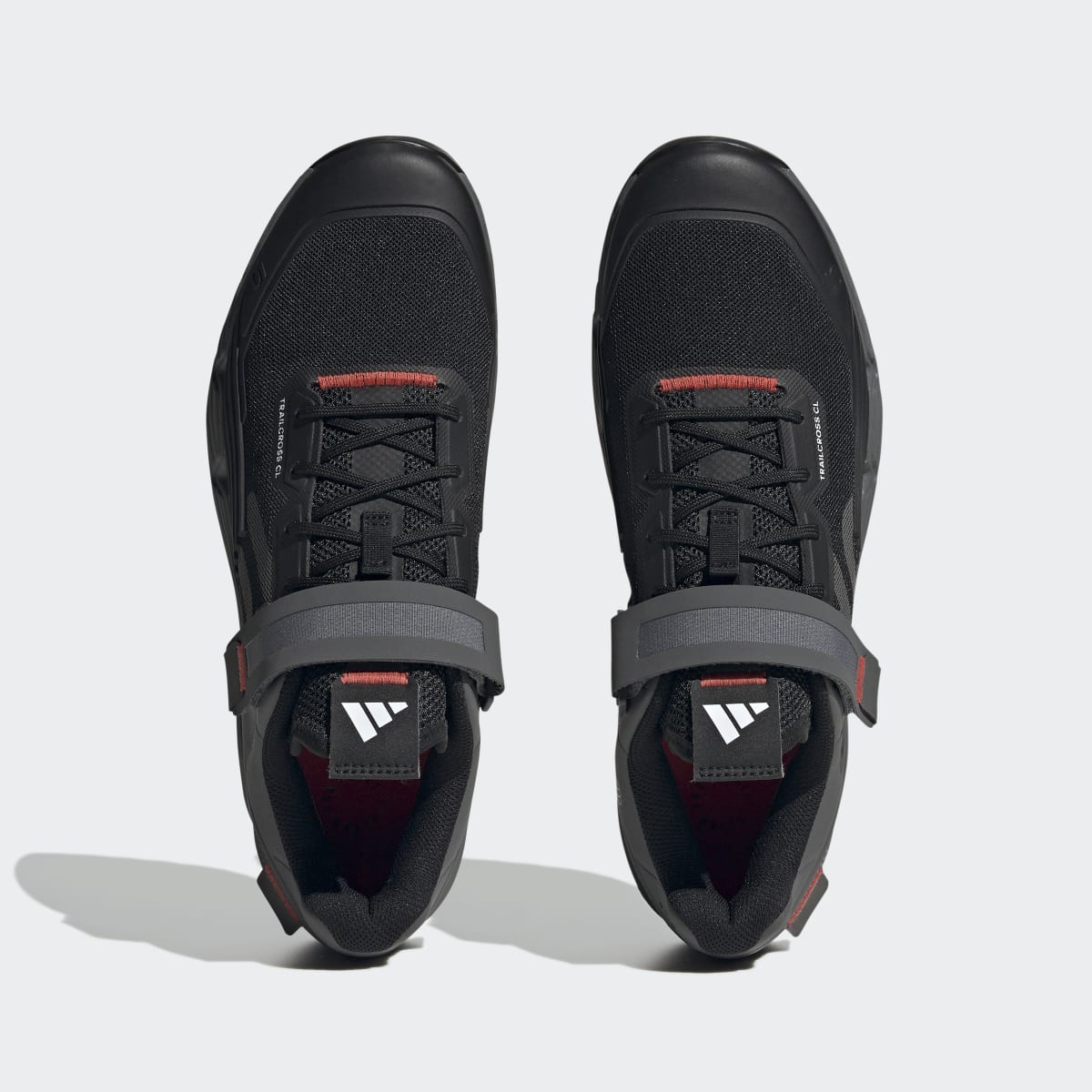 adidas Men's Five Ten Clip-in Mountain Bike Shoes - Core Black / Grey Three / Red