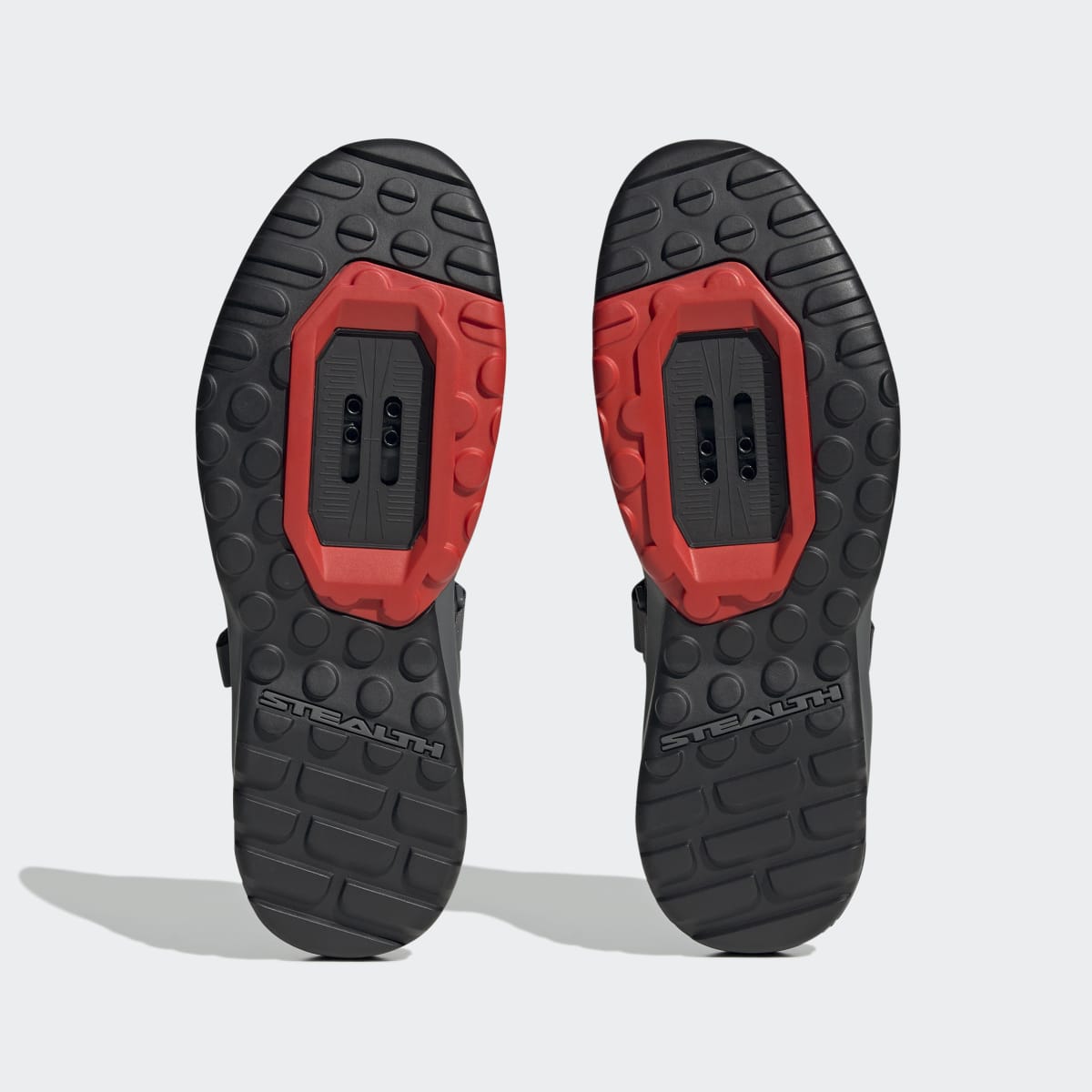 adidas Men's Five Ten Clip-in Mountain Bike Shoes - Core Black / Grey Three / Red