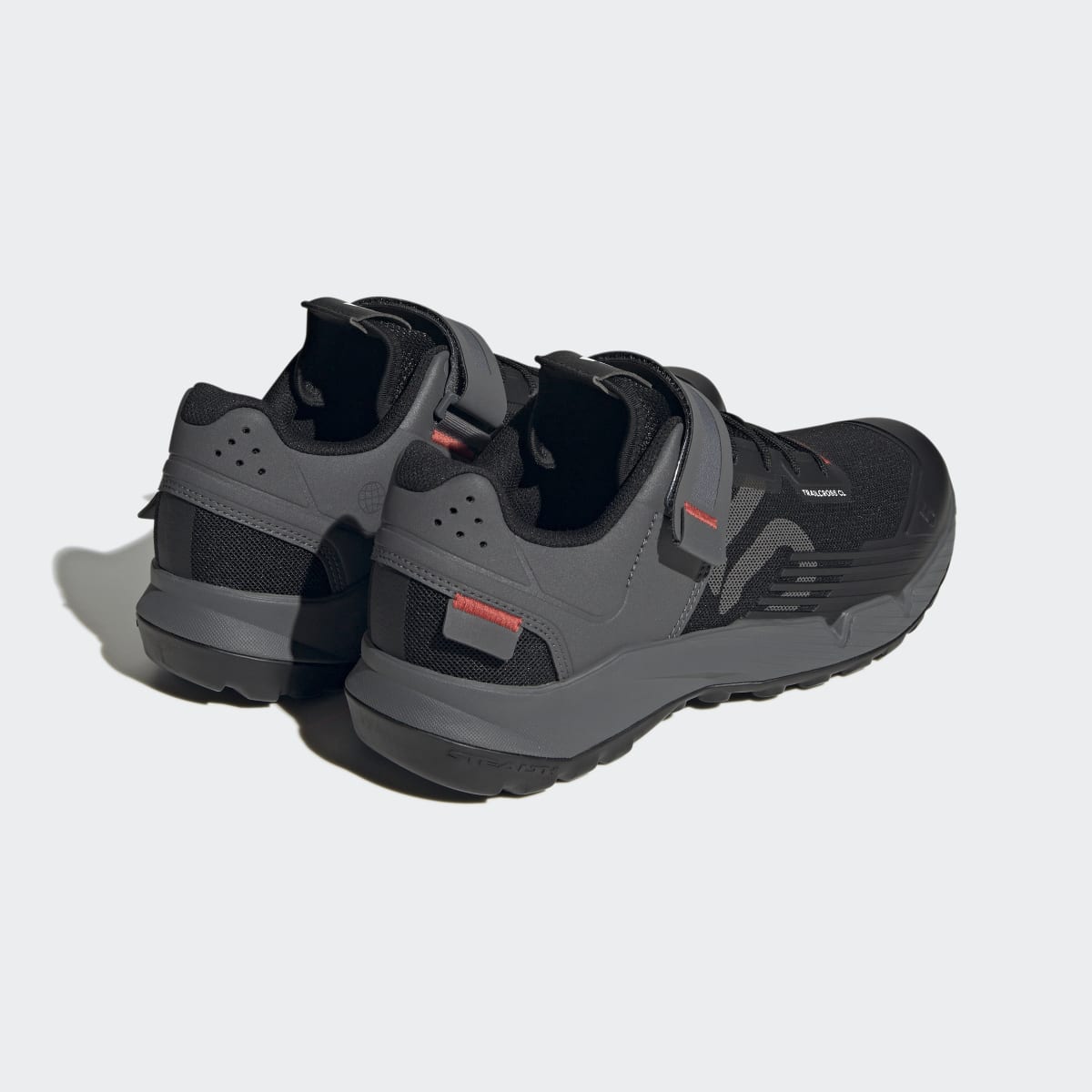 adidas Men's Five Ten Clip-in Mountain Bike Shoes - Core Black / Grey Three / Red
