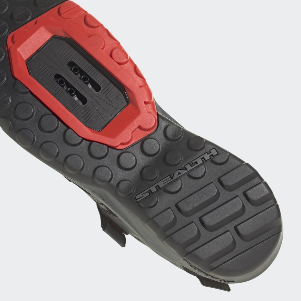 adidas Men's Five Ten Clip-in Mountain Bike Shoes - Core Black / Grey Three / Red