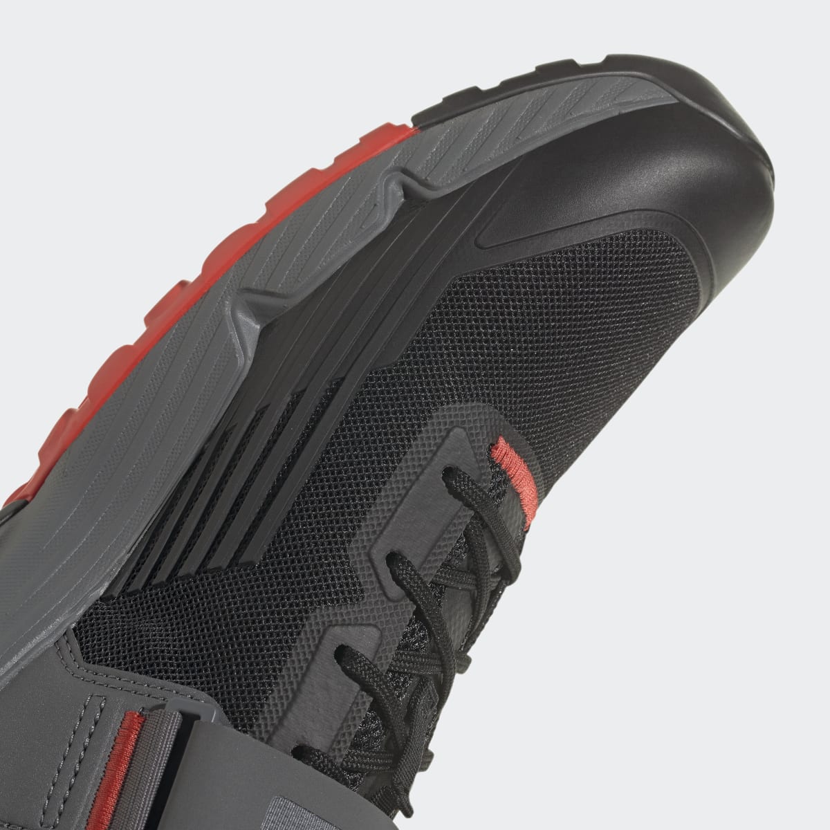 adidas Men's Five Ten Clip-in Mountain Bike Shoes - Core Black / Grey Three / Red