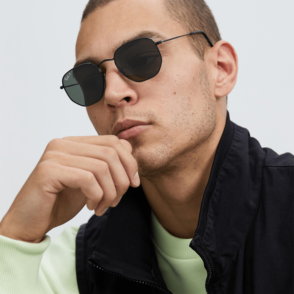 Ray-Ban RB3548N Hexagonal 002/58 51 Polarized Shades